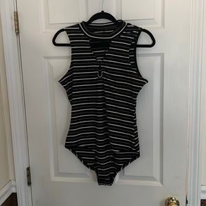 MATERIAL GIRL sexy bodysuit with keyhole cutouts